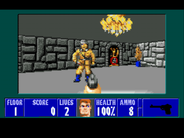 Wolfenstein 3D (demo ver b10.5) Screenshot 1